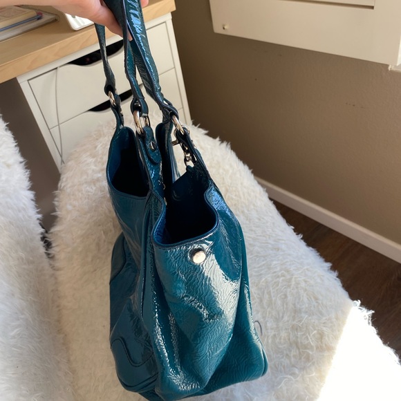 DOLCE & GABBANA “Allyson Bag” Vintage Green Leather Authentic Shoulder Purse - Picture 10 of 16